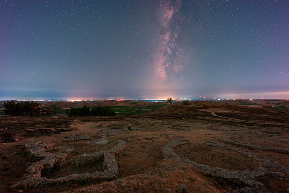 Milky Way Above Mokarta Neolithic Village - Salemi 3