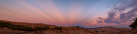 Anti-Crepuscolar Rays Above Sicilian Landscape