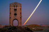 Moon Trail Above a Sicilian Sulphur Mine
