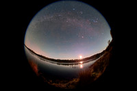 Winter Milky Way Arc Above lake Biviere di Cesarò