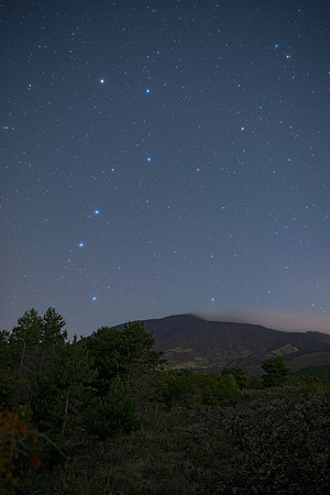 Ursa Major And Mount Etna