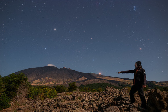 Jewels Of The Autumn Sky on Mount Etna
