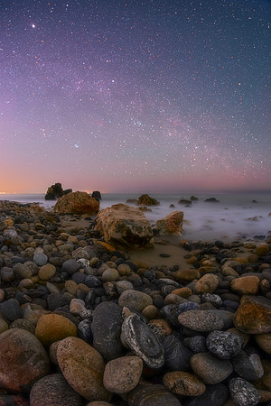 Scintillating Shores Beneath the Milky Way