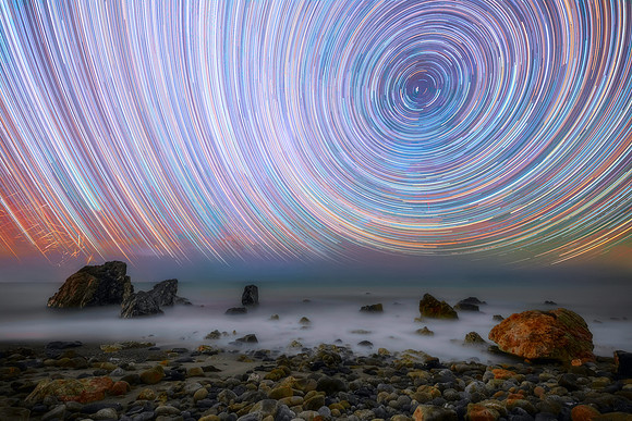 Stellar Vortex On The Beach At Piano Torre