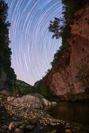 Star Trail In The Anapo Valley
