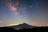 Scorpius and Sagittarius Above Mount Etna