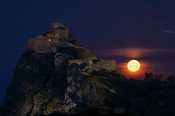 Blue Moon Above Mussumeli Castle rev1