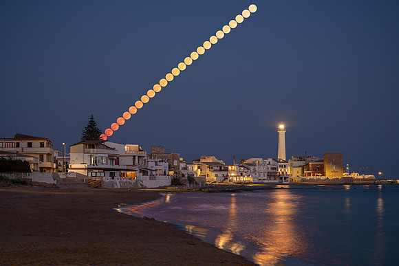 Moon Trail Above Punta Secca
