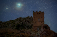 Jupiter and Venus Alignment Above Bordonaro Tower Ruined by Satellites H