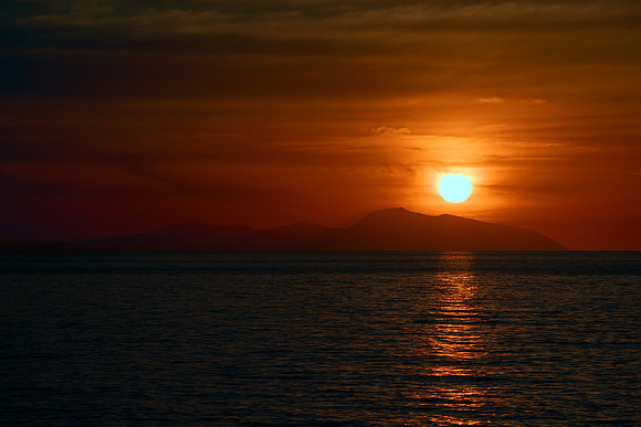 Sunset Over the Eolian Islands 2