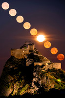 Moon Trail Above Mussomeli Castle