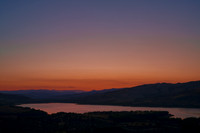 Purple Light Above Pozzillo Lake