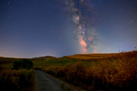 Milky Way Above Sicilian Fields