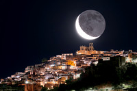 Earthshine Moon Above Giuliana crop