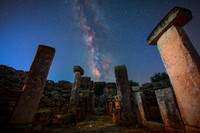 Milky Way Above Torre D'En Galmes - Cartailhac Circular Dwelling - Menorca