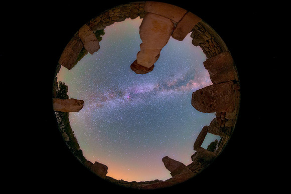 Milky Way Above Torre D'En Galmes - Cartailhac Circular Dwelling - Menorca 2