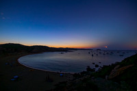 Total Eclipse Venus and The Shadow Cone Above Cavalleria Bay - Minorca
