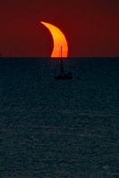 Eclipse and Sailing Boats on The Sea of Minorca 3