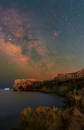 Scorpio And Milky Way Above The Elephant Arc