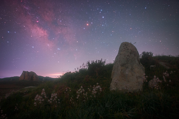 Scorpio and Sagittarius Above The Argimusco's Rocks