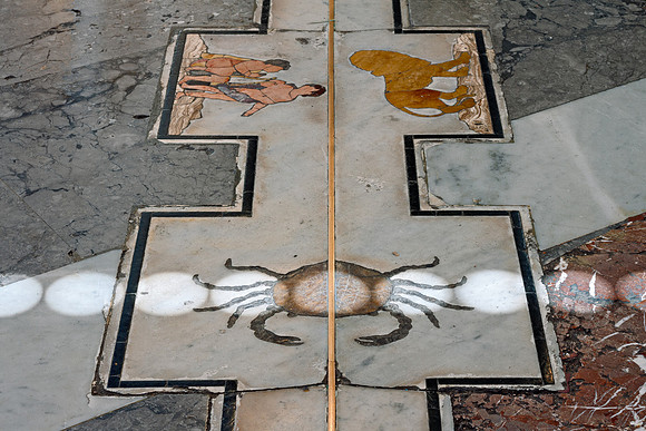 Solstice Trail On The Sundial Of The Cathedral Of Palermo 2 crop