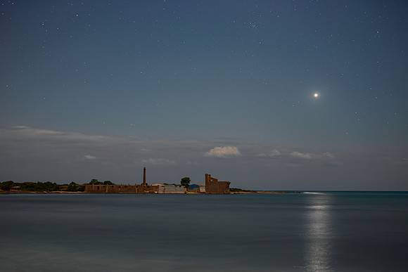 Venus, M44 and Comet Nishimura Above Vendicari