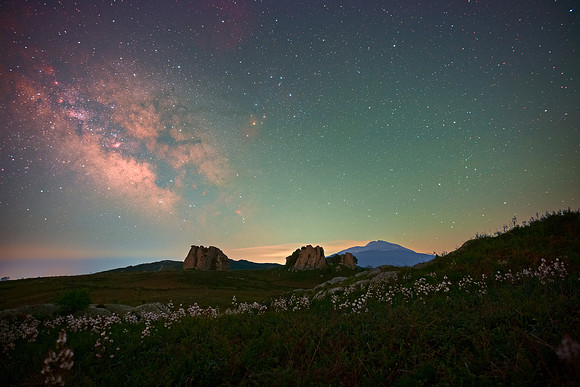Scorpio and Sagittarius Above Etna and Argimusco 3