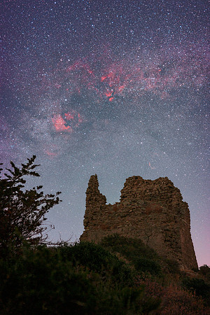 Cygnus Nebulae Above Torre Salsa - Sicily