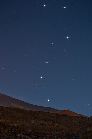 Ursa Major On The Slope Of Mount Etna
