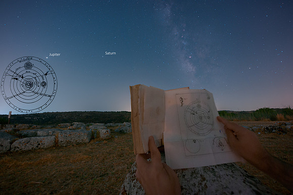 Meeting Between The Celestial Spheres On Pantalica, From Astrology To Astronomical Science Caption