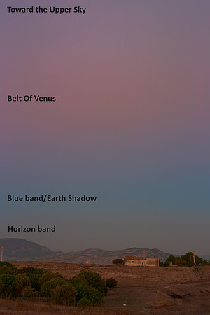 The elusive bands of anti-twilight Caption