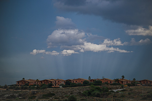 Anti-Crepuscular Rays Above Syracuse