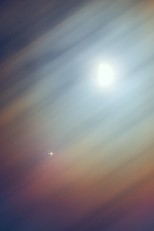 Jupiter and Moon alignment