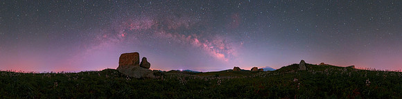 Milky Way Arc Above Argimusco