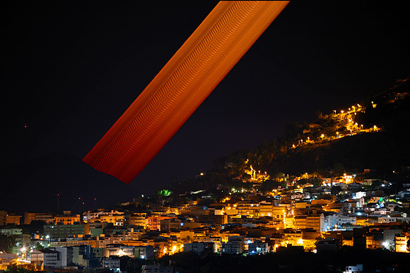 Moon Trail Above Alcamo 2 - Sicily