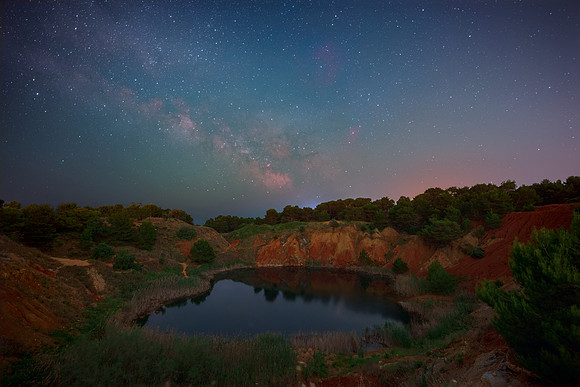 Milky Way In The Heart Of The Bauxite Quarry - Apulia