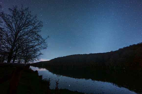 Zodiacal Light Above Maulazzo Lake - Nebrodi