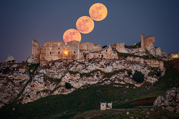 Twilight Over Time -The Flower Moon Trail and the Sicilian Fortress