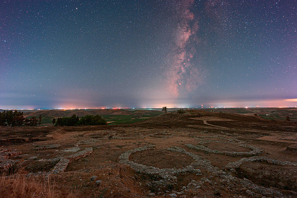 Milky Way Above Mokarta Neolithic Village - Salemi