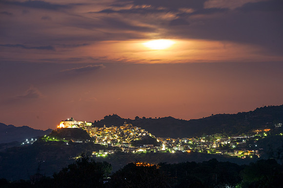 Harvest Moon Eye Above Castiglione Of Sicily 2
