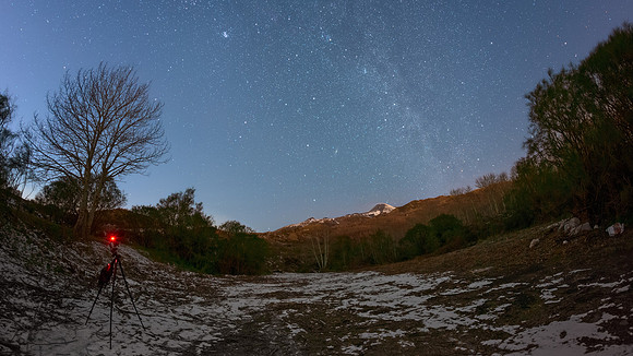 Winter Milky Way Setting Over The Slopes Of Mount Etna 16_9